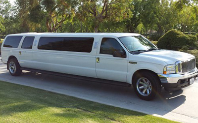 white Excursion Limousine