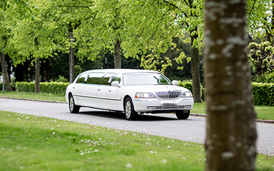 Exterior of a Town Car Limo